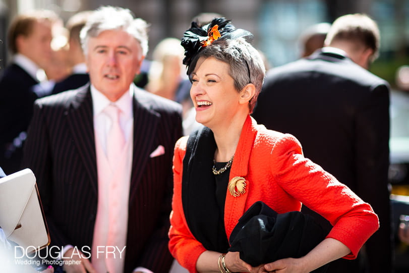 Wedding Photographer St Brides Church London - Guests