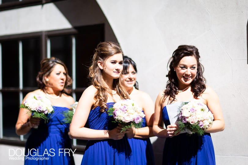 Wedding Photographer St Brides Church London - Bridesmaids