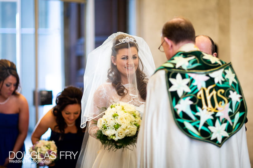 Wedding Photographer St Brides Church London - Bride