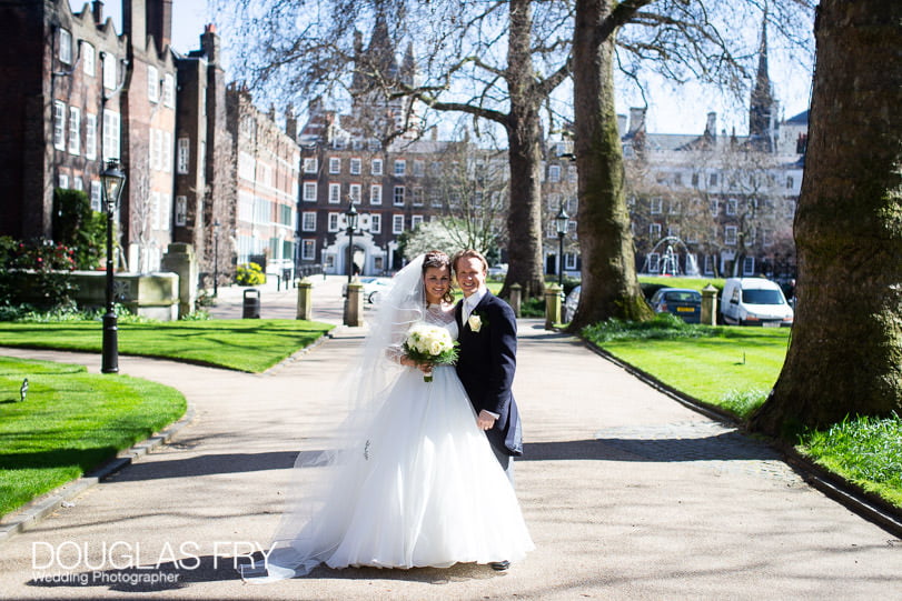 Wedding Photographer St Brides Church London - Lincolns Inn