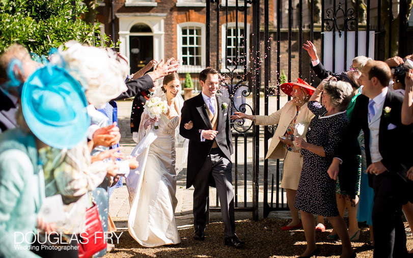 approaching Grays Inn Wedding photograph