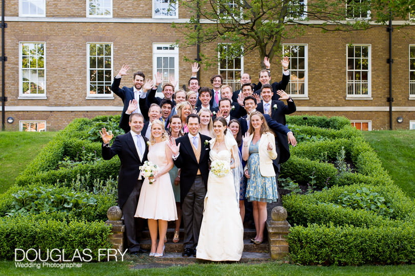 group formal photograph in Gray's Inn Gardens London