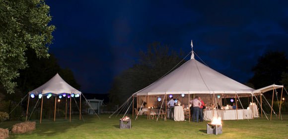 Round Marquees at a Summer Wedding from Wigwam Marquees