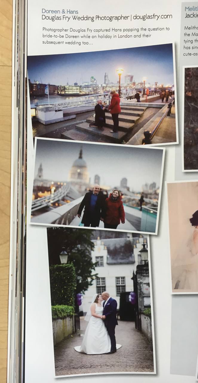 Your London Wedding Magazine Article Featuring Engagement Photographs