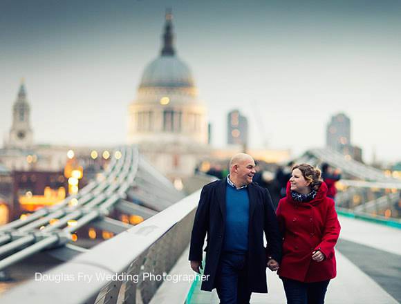 Engagment photography on day of proposal in London by professional wedding photographer