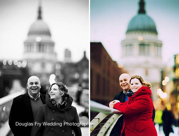 Engagment photography on day of proposal in London by professional wedding photographer