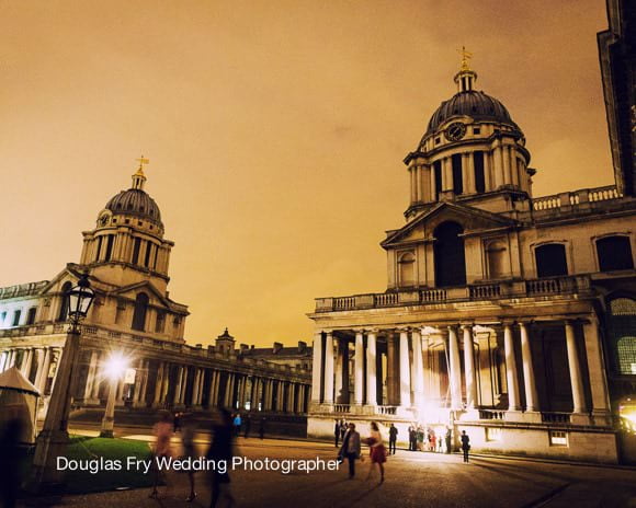 Wedding Photograph of exterior of Royal Naval College