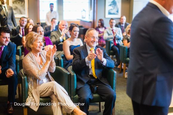 Guests during wedding ceremony