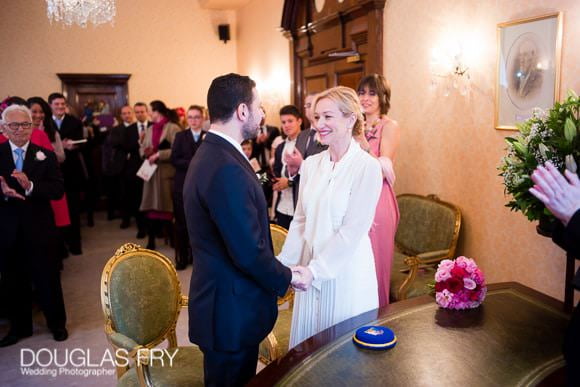 Wedding Photographer at Chelsea Register office - vows