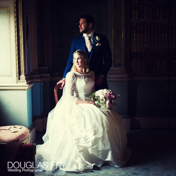 Wedding Photographed at Syon with Bride Getting Ready at The Hilton Syon Park 1 romantic photograph by window of bride and groom at Syon Park