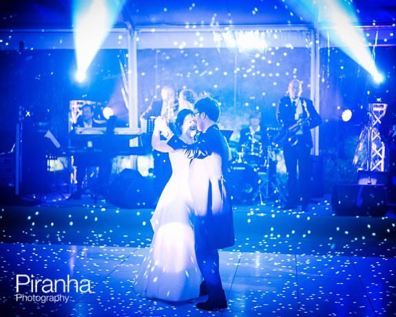 Couple dancing at wedding in Herefordshire