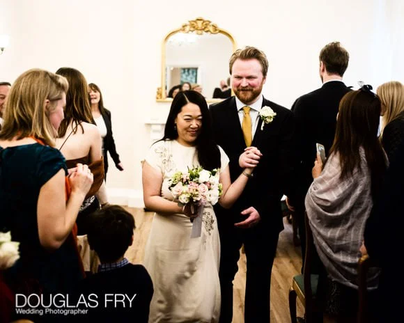 Saturday's wedding at Woolwich Register Office and The Gun, Docklands 3 Couple after wedding ceremony in Woowich