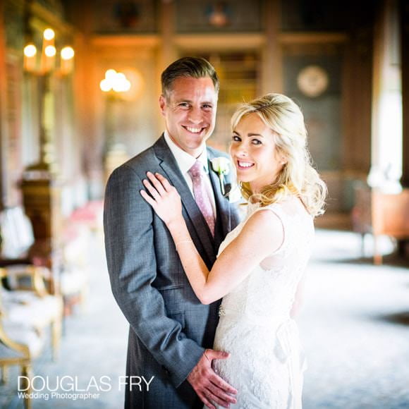 Couple together in Long Gallery at Syon House