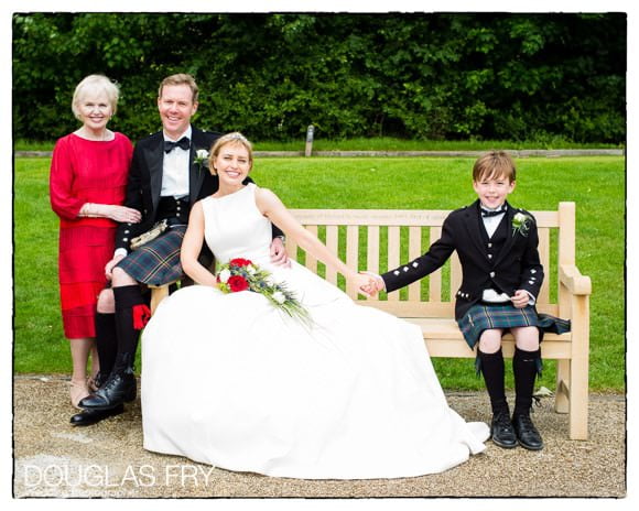 Family photograph at Richmond Golf Club wedding