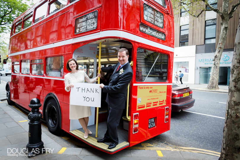 Inner temple photograph on bus for thank you cards