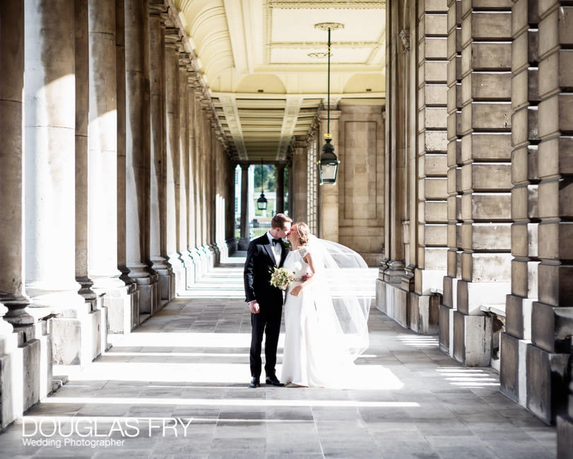Couple at royal naval college in greenwich