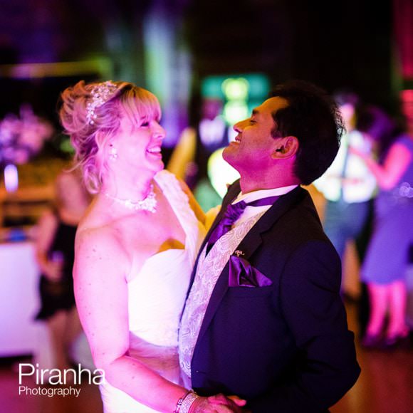 Bride and groom dancing at Stationer's Hall