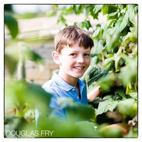 Boy pictured in garden