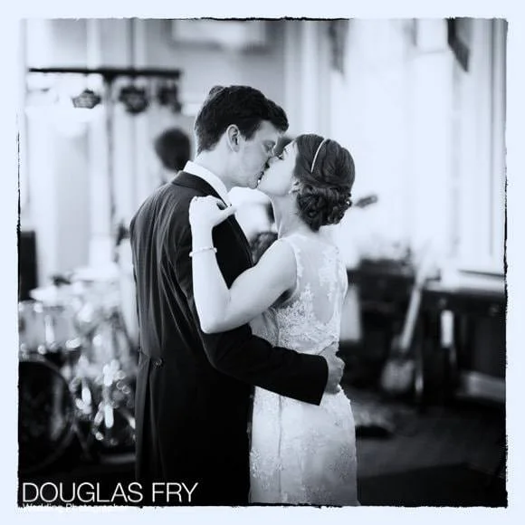 In and Out Club Wedding Photographer (Naval and Military Club) for Charlotte and Robert 6 First dance at In and out club - black and white photograph