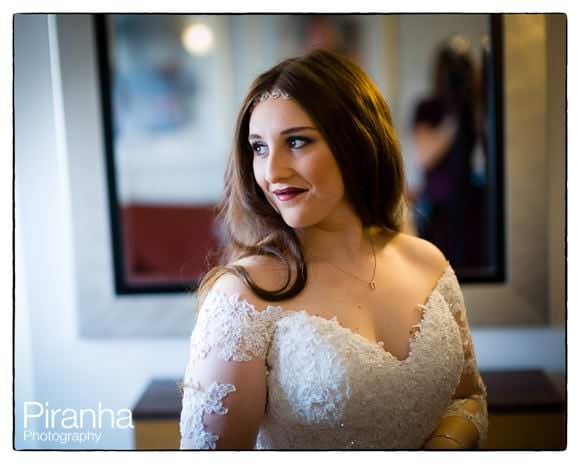 Bride getting ready at London Hotel