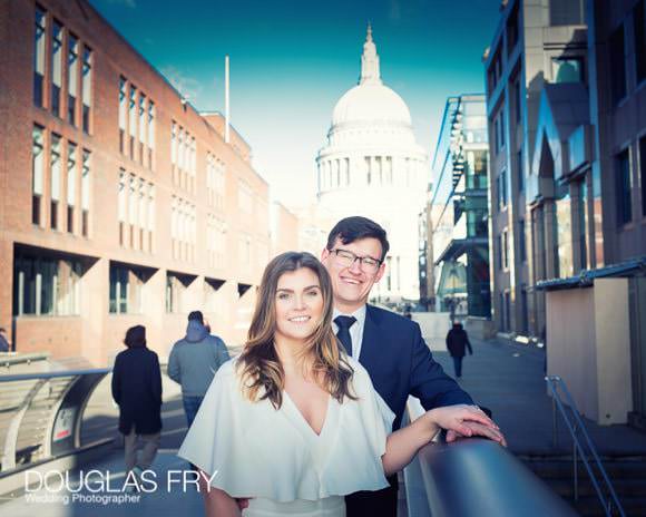 Wedding Photograph with St Pauls