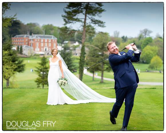 RAC wedding Epsom with golf