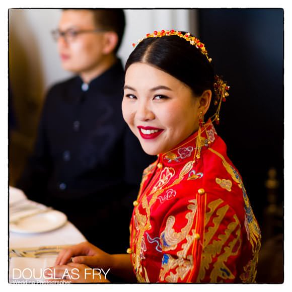 Bride at Chinese Tea Ceremony at Admirals house