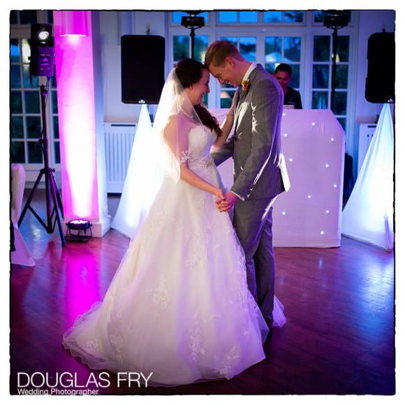 Couple dancing at London Zoo during wedding