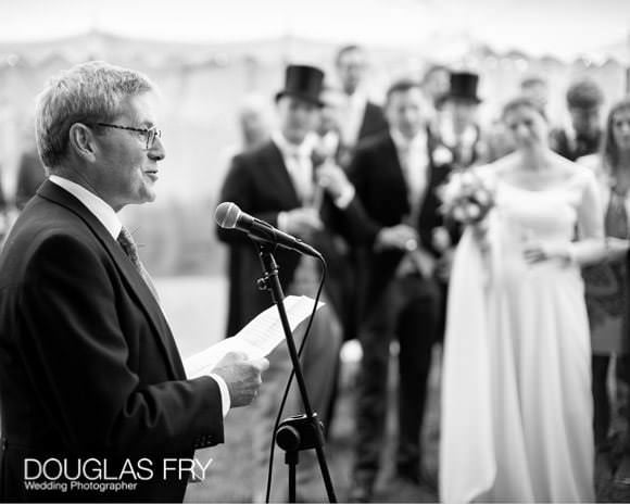 Speeches at wedding reception - father of the bride