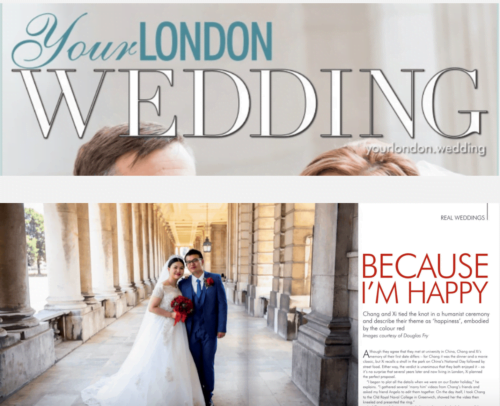 Magazine features of Douglas Fry Wedding Photographer's photography in London