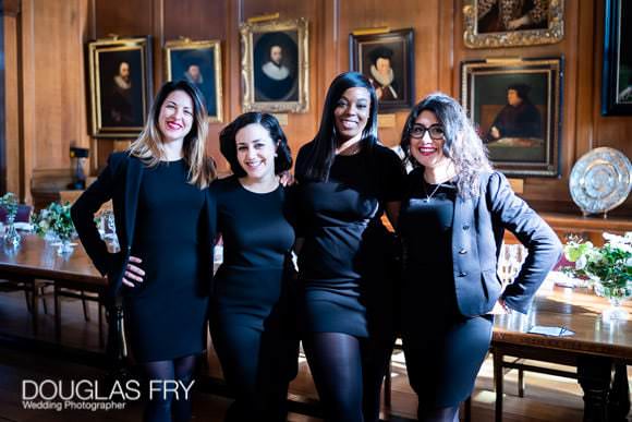 The wedding organsing team at Gray's Inn photographed by Douglas Fry