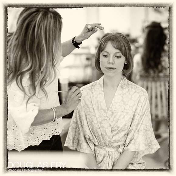 Wedding Photographer Chelsea and The Bulls Head in Barnes - Alicia & Harry 18 Bride getting ready at home on Cheyne Walk in London