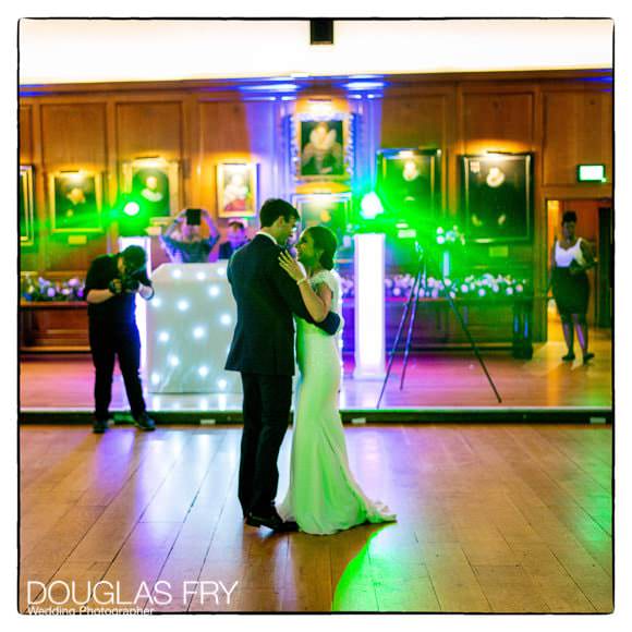 Couple dancing at London wedding