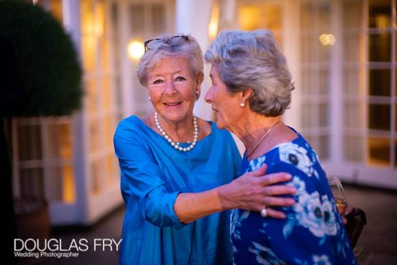 Guests greeting the hostess at Birthday Party