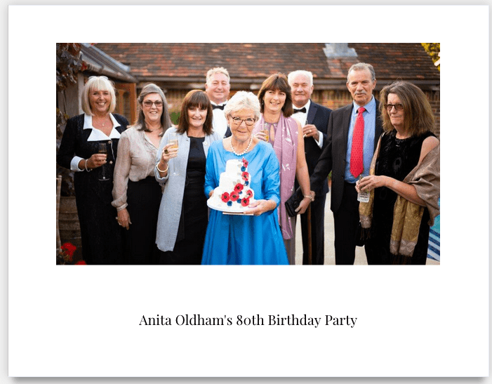 80th Birthday Party - Video and Photography in Sussex 15 Party Photobook cover
