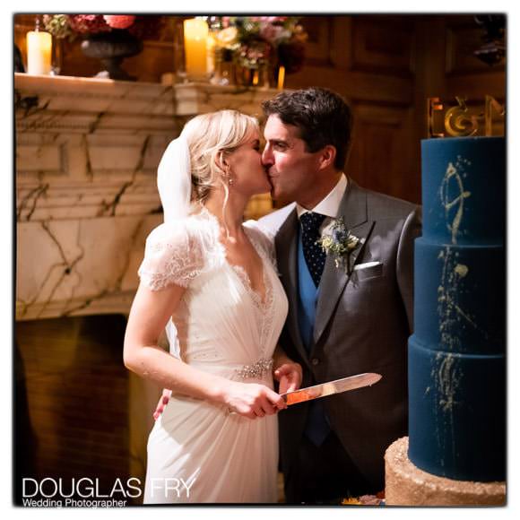 Wedding Photography of cake cutting at Two Temple Place