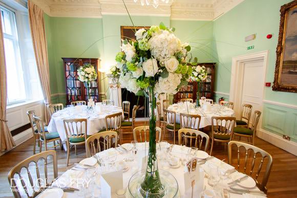 Venue - tables and flowers