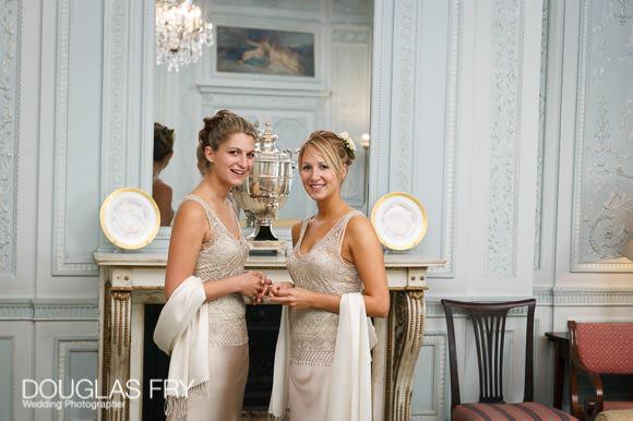 Formal photographs at wedding