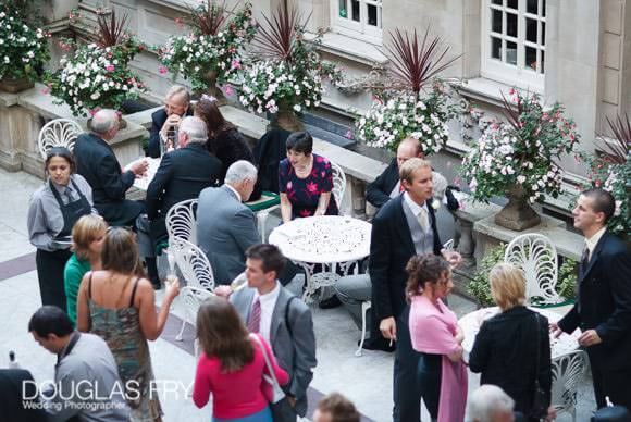 Birdseye view of guests