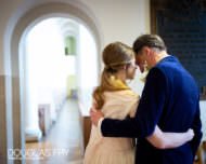 Wedding Photograph taken of couple at St Columbas Church in London