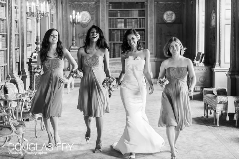 bride and bridesmaids at syon house