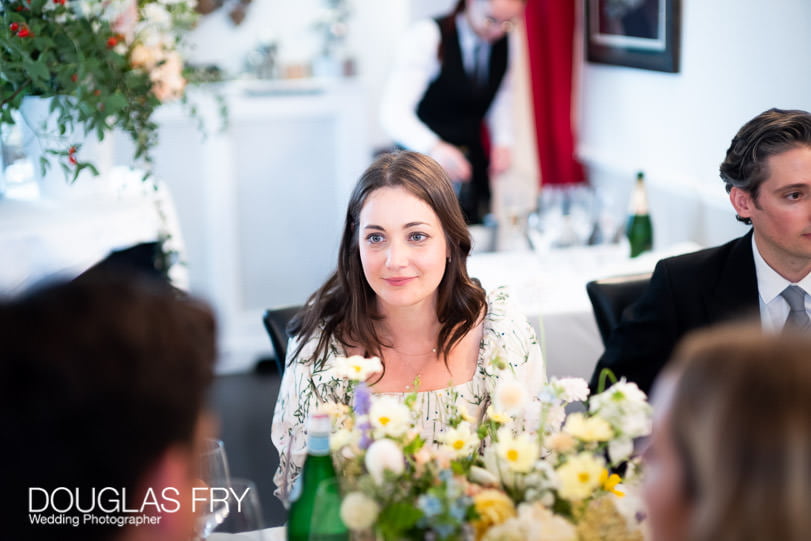 guest at hte reception breakfast in london