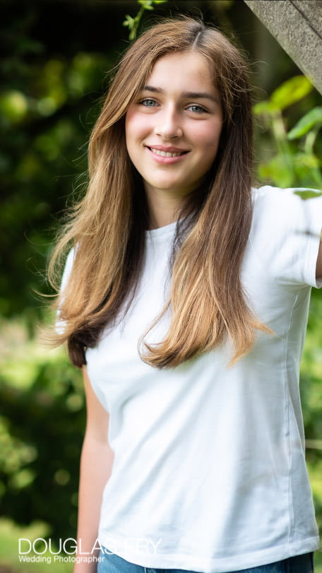 Teenage portrait in Wiltshire during family photo shoot