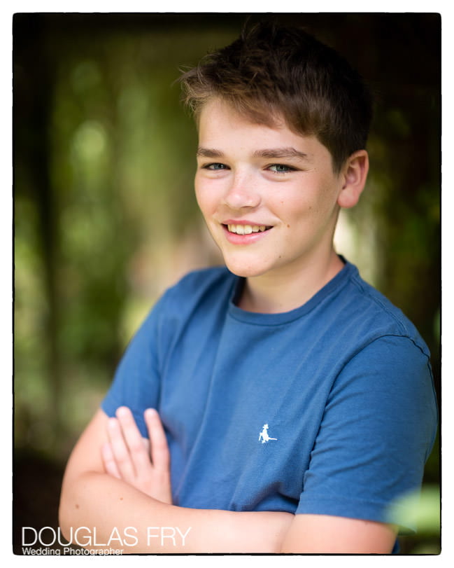 Teenage portrait in Wiltshire during family photo shoot