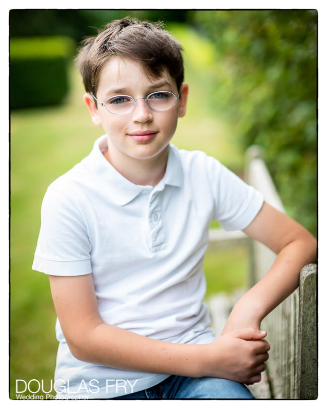 Teenage portrait in Wiltshire during family photo shoot