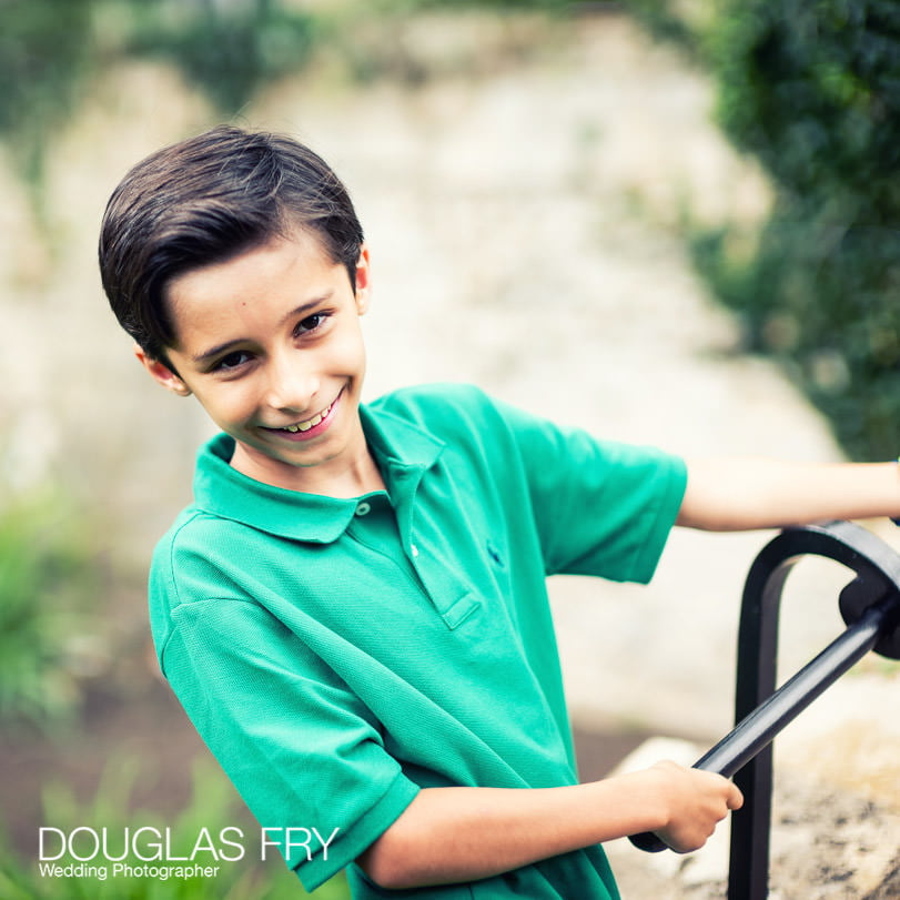 Son photographed in Oxford garden