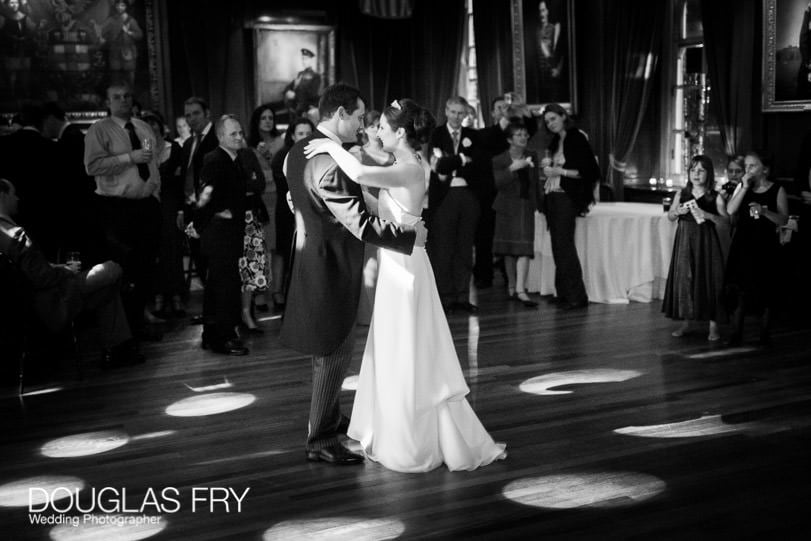 Bride and groom dancing at HAC