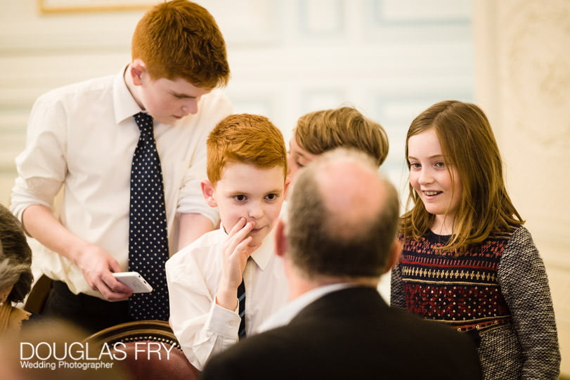 children at party in London