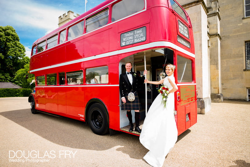 London wedding photographer bus
