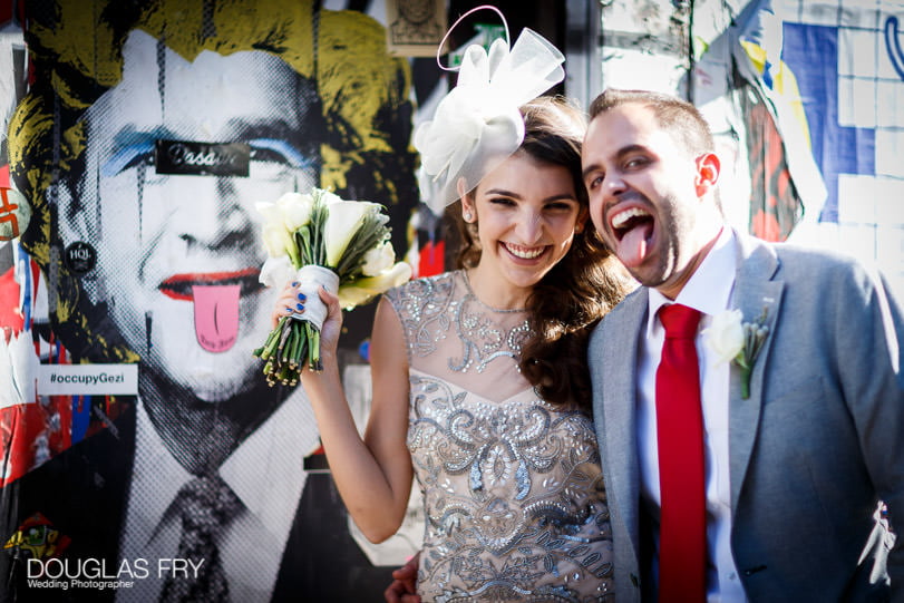 micro wedding - Photography of couple in Shoreditch London